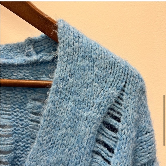 Zara Oversized Distressed Knit Sweater - Picture 8 of 9